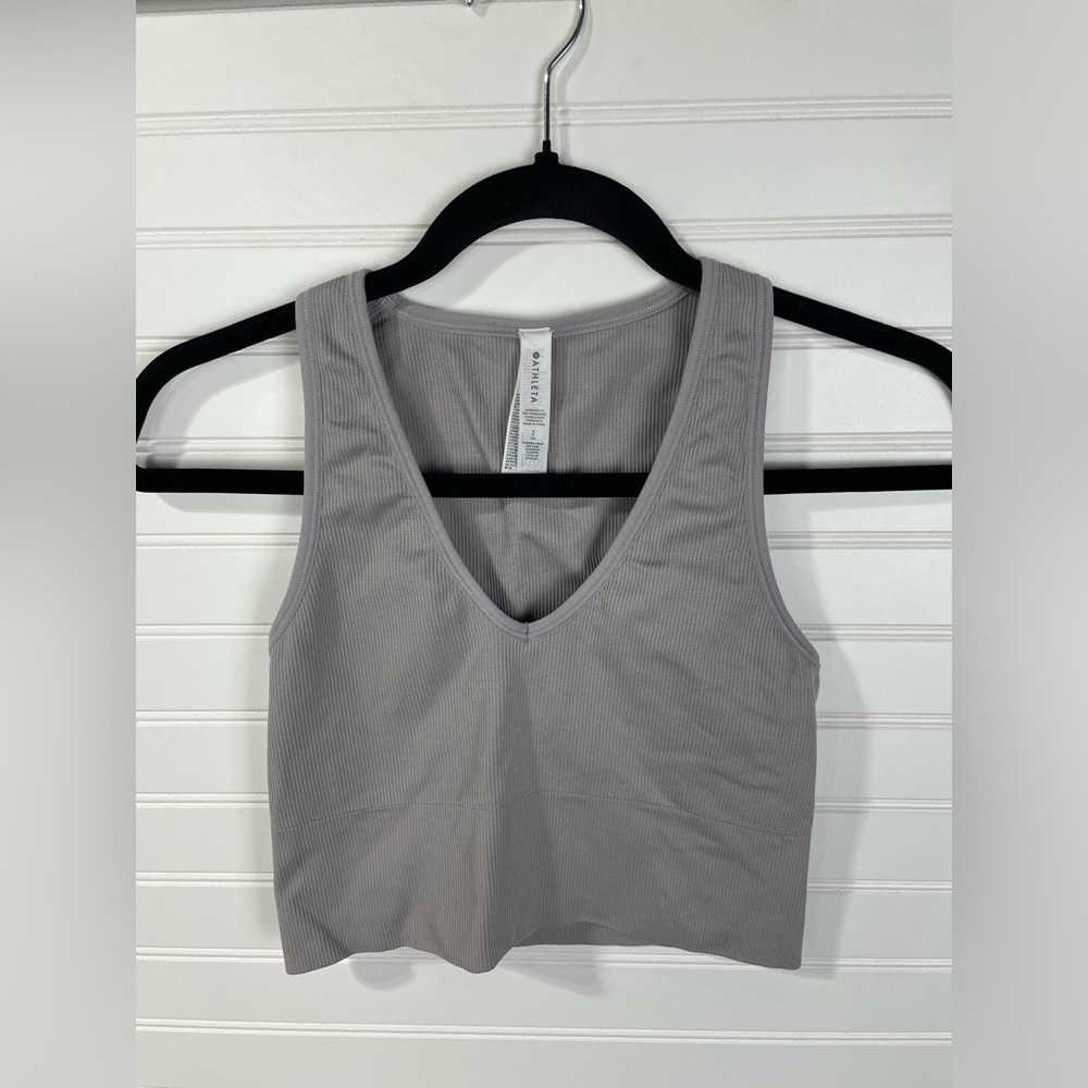 Athleta Gray Sports Bra Small Women’s